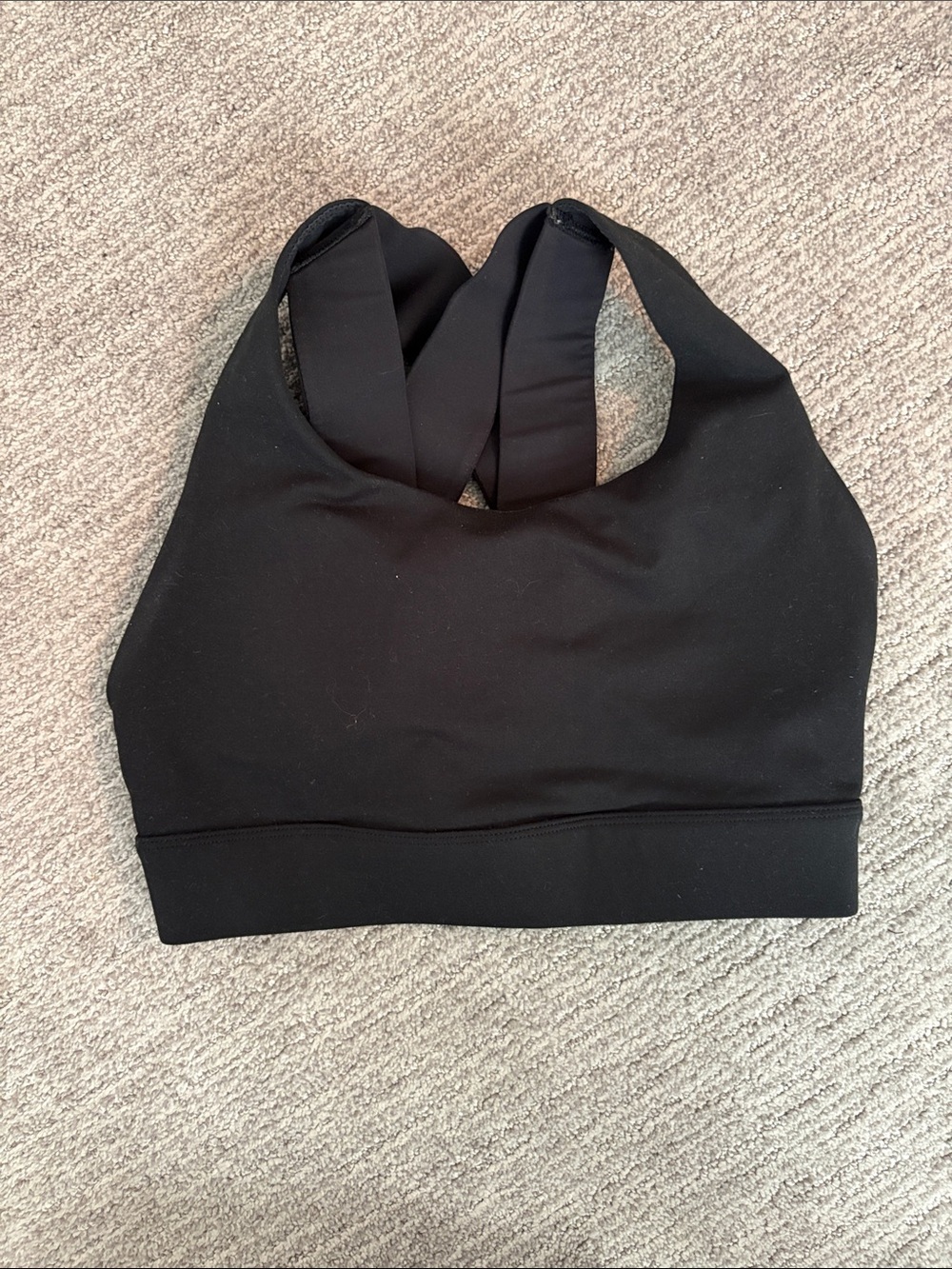 Fabletics Black Racerback Sports Bra